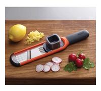 Joseph Joseph Handi-Grate 2-in-1 Mini Grater and Slicer, Orange