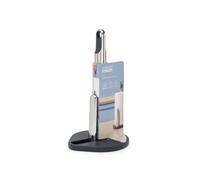 Joseph Joseph Hold Kitchen Roll Holder, Spring Tension Arm, One-Handed Tearing, Weighted Base, Non-Slip, Fits 140mm Rolls, Graphite