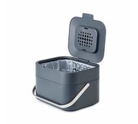 Joseph Joseph Intelligent Waste, Stack 4 Food Waste Caddy with Odour Filter - Graphite