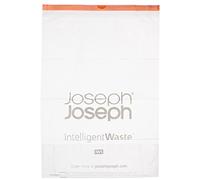 Joseph Joseph IW5 Bin Liners with Tie Tape Drawstring Handles- 40 Litres, Pack of 20- Transparent
