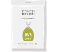 Joseph Joseph IW6 30-litre General Waste Liners (20 Pack) - Transparent, 30 LT