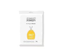 Joseph Joseph IW7 Transparent Bin Liners, Ideal for Recycling- Pack of 20, Clear, 20 Litres- Designed for Totem Compact