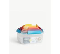 Joseph Joseph Nest Lock, 5 Piece Plastic Food Kitchen Storage Container set with lids, Leak Proof, Airtight, Space Saving, BPA free- Multicolour