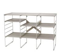 Joseph Joseph Level Plus Adjustable Shoe Rack - Triple ECRU