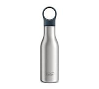 Joseph Joseph Loop- Stainless-steel Vacuum Insulated Water Bottle, Flask for Work, Gym, Travel- 500ml, Stainless Steel, 24