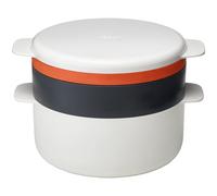 Joseph Joseph M-Cuisine 4-Piece Stackable Microwave Cooking Set - Stone/Orange