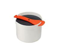 Joseph Joseph M-Cuisine Microwave Rice and Grain Cooker Steamer, Dishwasher Safe - Stone/Orange, 2 Litre