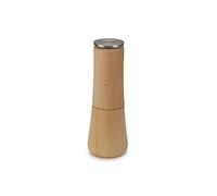 Joseph Joseph Milltop Non Spill Salt Mill, Refillable with ceramic grinding mechanism, Beech wood