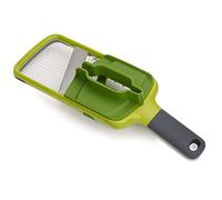 Joseph Joseph Multi-Grip Kitchen Mandoline, Adjustable Fruit and Vegetable Slicer, 3-Slice Thickness, with Precision Food Grip, Green