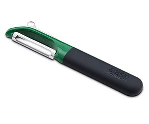Joseph Joseph Multi-Peel Straight Peeler, vegetable peeling with potato eye remover. Dishwasher safe - Green, 24