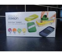 Joseph Joseph Multi-Prep Compact 4-in-1 Multifunctional Set, Kitchen Vegetable Chopper & Dicer, Cheese Grater, Mandoline Veggie Slicer
