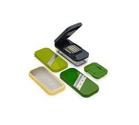 Joseph Joseph Multi-Prep Compact 4-in-1 Multifunctional Set, Kitchen Vegetable Chopper & Dicer, Cheese Grater, Mandoline Veggie Slicer, Food Julienne Cutter with Container