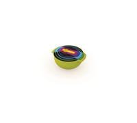 Joseph Joseph Nest 9 Plus, 9 Piece Compact Food Preparation Set with Mixing Bowls, Measuring cups, Sieve and Colander, Multicolour