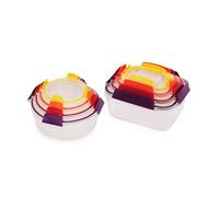 Joseph Joseph Nest Lock 8-Piece Food Storage Container Set, Multi-Size, Space-Saving, Airtight Leakproof Lids, BPA-Free