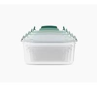 Joseph Joseph Nest Lock Food Storage Containers with Lids, 5 Piece Lunch Box Set, Leakproof & Airtight Meal Prep Containers, Space-Saving Kitchen Storage, Sage Green