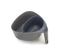 Joseph Joseph Nest Set of 2 Colanders, Food Strainer, Space Saving, Stackable - Grey
