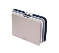 Joseph Joseph Nest Large 3-Piece Colour coded Chopping Board Set with Storage Stand, Large - Grey