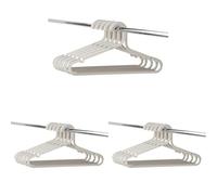 Joseph Joseph Orderly Set Of 5 Recycled Plastic Anti-Tangle Clothes Hangers, With Oversized Hooks And Non-Slip Grips, Ecru (Pack of 3)