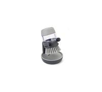 Joseph Joseph Palm Scrub Refillable Soap Dispensing Cleaning Washing Up Kitchen Brush with Storage Stand Holder, Grey