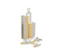 Joseph Joseph PegStore 30-piece clothes peg set with storage stand for washing line, durable and UV resistant recycled plastic