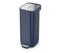 Joseph Joseph Porta 40L Midnight Blue Pedal Bin Clear