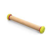 PrecisionPin - Rolling Pin with adjustable pastry thickness, Baking and dough rollers, Beech Wood, Multicolour