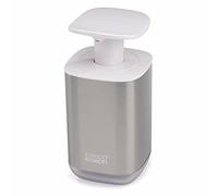 Joseph Joseph Presto Hygienic Bathroom Soap pump dispenser, refillable - White/ Stainless Steel, 36