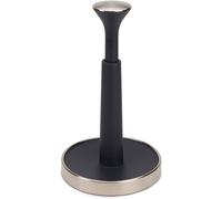 Joseph Joseph Push & Tear kitchen Roll Holder for Easy Tearing Off (maximum height of the kitchen roll of 24cm), Grey