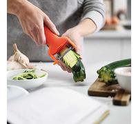 Joseph Joseph Safestore Orange Julienne Peeler With Blade Guard Orange