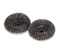 Joseph Joseph SinkTech Stainless Steel Scourer Replacement Heads - 2 Pack, Abrasive Material Removes Stubborn Stains