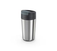 Joseph Joseph Sipp Travel mug, Hygienic, Leakproof reusable mug, Coffee & Tea Insulated Cup with Lid - 454 ml (16 fl. oz) - Steel