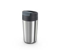 Joseph Joseph Sipp Travel mug, Hygienic, Leakproof reusable mug, Coffee & Tea Insulated Cup with Lid - 454 ml (16 fl. oz) - Steel