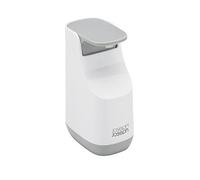 Joseph Joseph Bathroom Slim, Compact Soap Dispenser, Easy-push Pump Head, Non Drip Nozzle, Fill-level Window, Refillable, White/Grey, 8