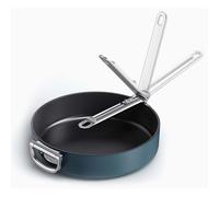 Joseph Joseph Space 28cm Non-Stick Saute Pan with Lid, Folding Handle, Space-Saving Induction & Oven Safe Deep Frypan
