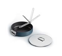 Joseph Joseph Space 28cm Sauté Pan & Lid Blue Folding Handle - 45044