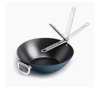 Joseph Joseph Space Folding Handle Ceramic Non-stick 32cm Blue Wok