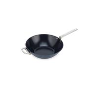 Joseph Joseph Space Folding Handle Non-Stick Wok, 32cm, Navy