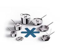 Joseph Joseph Space Steel 6-Piece Stainless-Steel cookware Set with Folding Handles