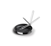 Joseph Joseph Space Steel 24 cm (9.5”) Non-Stick Stainless-Steel Frying pan with Folding Handle