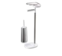 Joseph Joseph stainless-steel shelf toilet holder - Grey One Size