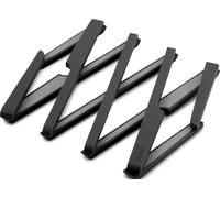 Joseph Joseph Stretch Folding Silicone Trivet for Hot Pot and Pan, Expanding nonslip stand, heat resistant mat for Kitchen Worktop - Black