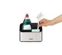 Joseph Joseph Surface - Tiered Stainless-steel Sink Tidy Caddy, Kitchen Sink Organiser, non-slip- Grey