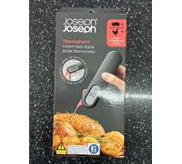Joseph Joseph ThermaPoint Accurate Digital Food Thermometer, Stainless Steel Instant-Read Probe, Easy-Read Display, Battery Included
