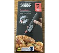 Joseph Joseph ThermaPoint Accurate Digital Food Thermometer, Stainless Steel Instant-Read Probe, Easy-Read Display, Battery Included