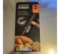 Joseph Joseph ThermaPoint Accurate Digital Food Thermometer, Stainless Steel Instant-Read Probe, Easy-Read Display, Battery Included