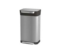 Joseph Joseph Intelligent Waste Titan Trash Compactor Kitchen Bin with Odour Filter, Holds Up to 90L After Compaction, Stainless Steel, 30L