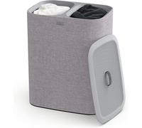 Joseph Joseph Tota 90L Dual Compartment Laundry Separation Basket In Grey