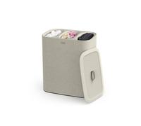 Joseph Joseph Tota - Trio 90-litre Laundry Separation Basket with lid, 3 Removable Washing Bags with Handles- Ecru