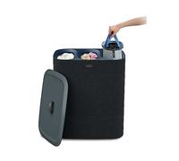 Joseph Joseph Tota Trio 90-liter Laundry Hamper Separation Basket with Lid and Removable Bags - Black