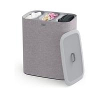 Joseph Joseph Tota Trio 90 litre laundry separation basket with lid, 3 removable washing bags with handles, grey